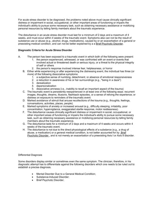 Inability to concentrate