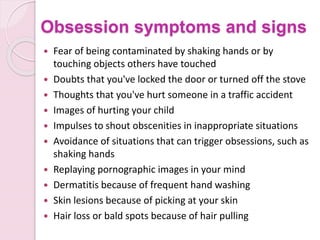 Hand Obsession Anxiety disorders | PPTX