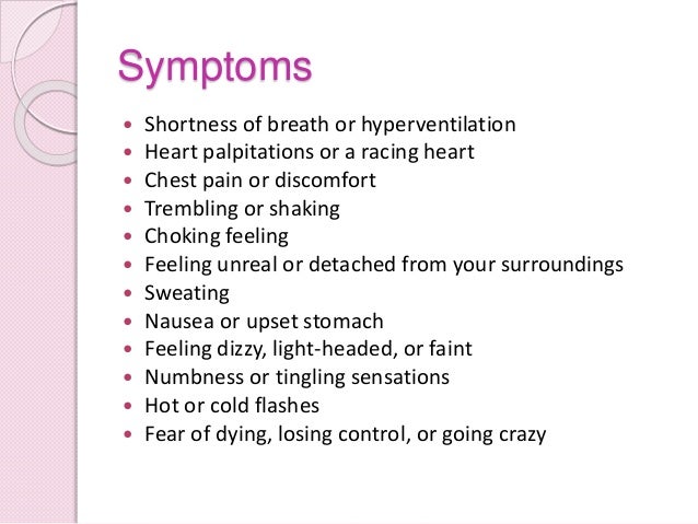 Anxiety disorders