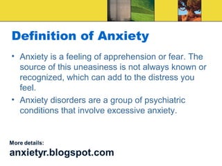 Anxiety disorder anxiety meaning anxiety attack | PPT