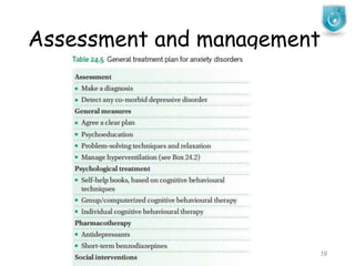 Assessment and management
JMJ 19
 