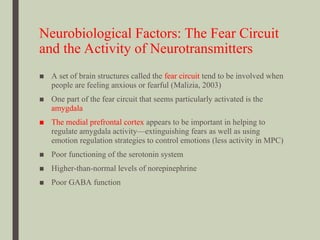 Fear Rcircuit Anxiety Disorders about the psychopathology.ppt