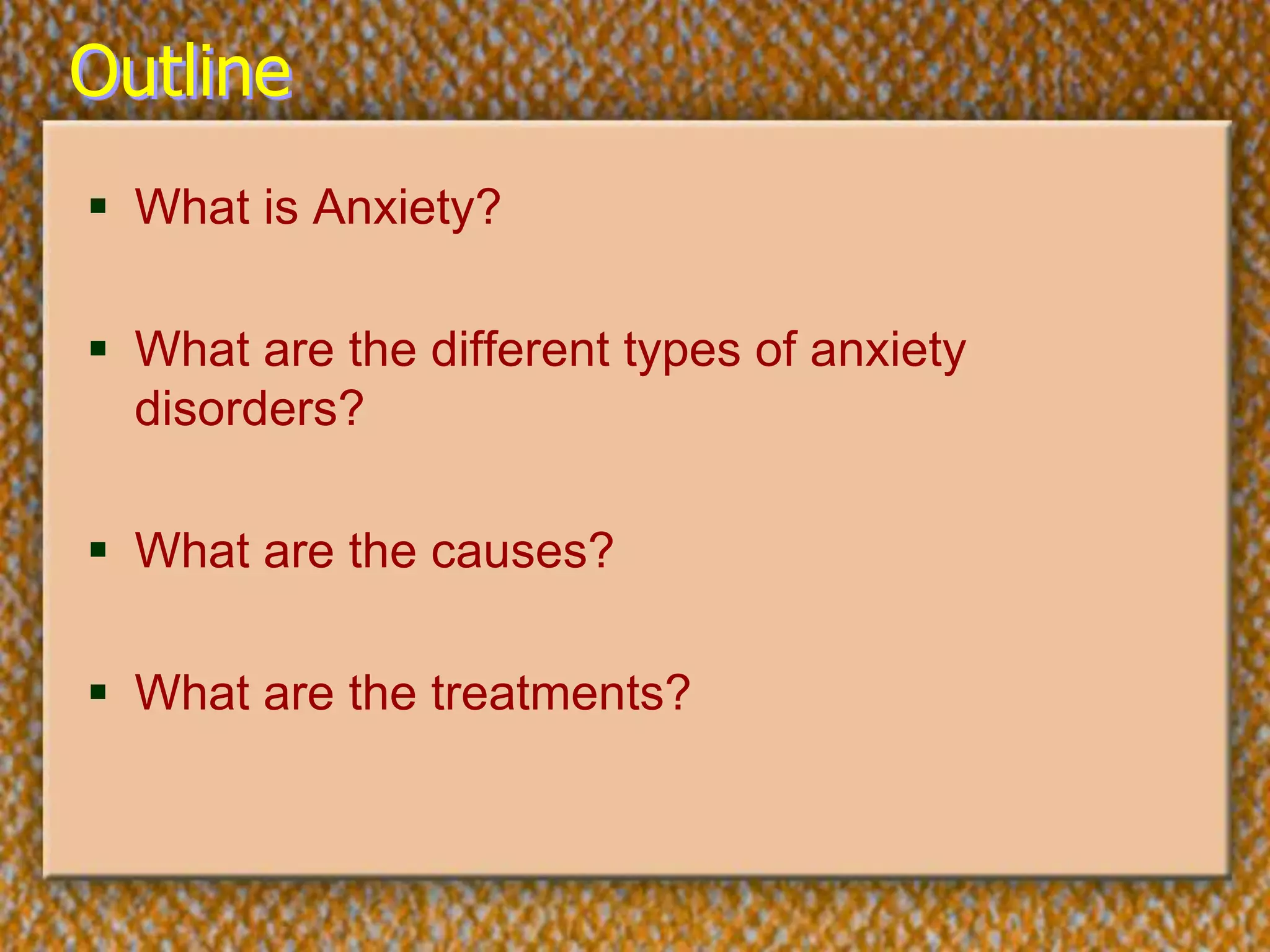 Anxiety Disorders 8 Ppt Anxiety Disorders 8 Ppt