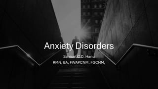 Anxiety Disorders slides for nursing students | PDF