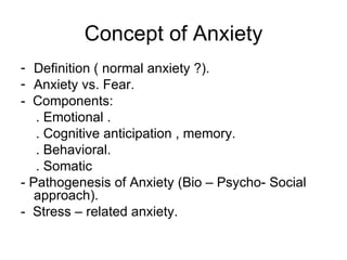 Anxiety disorders | PPT