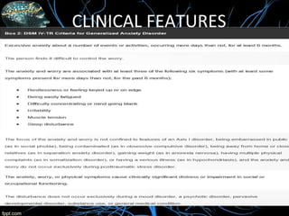 CLINICAL FEATURES
 