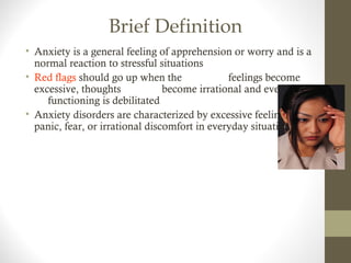 Apprehension Def Anxiety in teenagers for educators | PPT