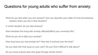 Anxiety in young adults | PPTX