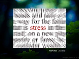 Examined Existence-
 