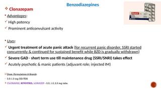 Panic Formulation Anxiolytic & Antimanic Drugs PK/PD/MOA/Uses.pptx