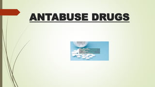 Anxiolytics and antabuse ppt | PPTX