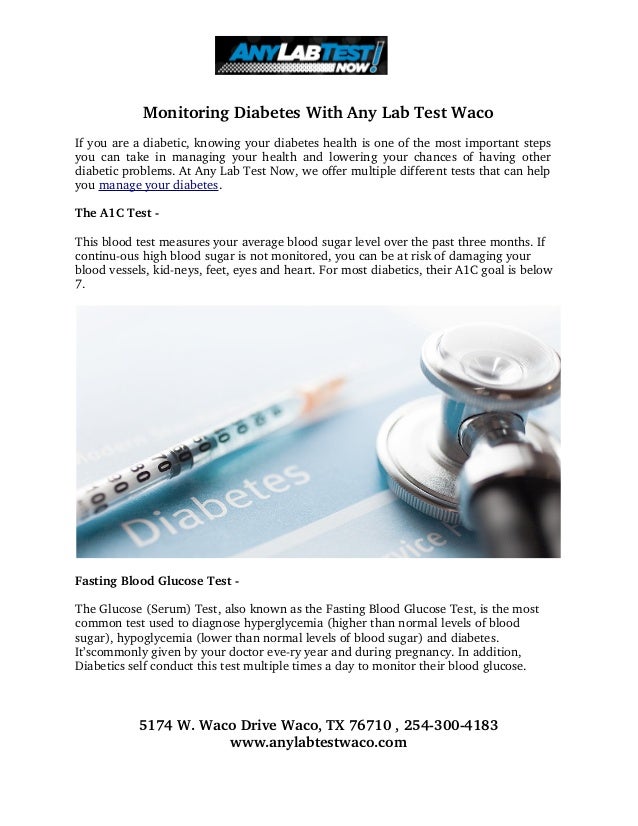 Any Lab Test Now Waco