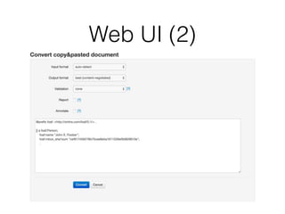 Web UI (2)
 