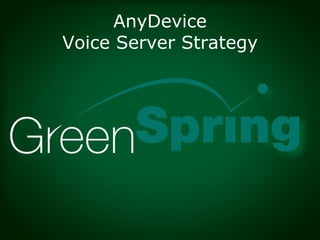 AnyDevice Voice Server Strategy 