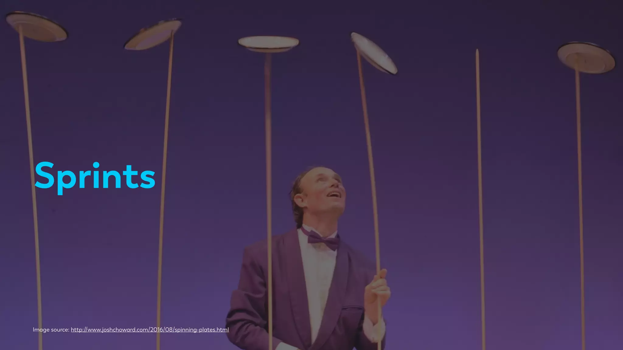 Sprints
Image source: http://www.joshchoward.com/2016/08/spinning-plates.html
 