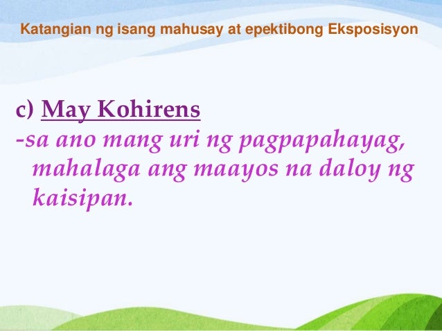 Ano Ang Katangian Ng Pangunahing Tauhan Ang Dapat Pamarisan Anyo ng Pagpapahag