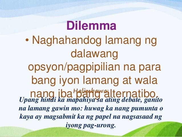 tekstong argumentatib Sa araling ito ay tatalakayin natin ang tekstong argumentatibo na naglalayon ding kumbinsihin ang mambabasa ngunit hindi lamang ito nakabatay sa opinyon o damdamin ng manunulat, batay ito sa datos o impormasyong inilatag ng manunulat sa tatlong paraan ng pangungumbinsi-ethos. tekstong argumentatib Sa araling ito ay tatalakayin natin ang tekstong argumentatibo na naglalayon ding kumbinsihin ang mambabasa ngunit hindi lamang ito nakabatay sa opinyon o damdamin ng manunulat, batay ito sa datos o impormasyong inilatag ng manunulat sa tatlong paraan ng pangungumbinsi-ethos.