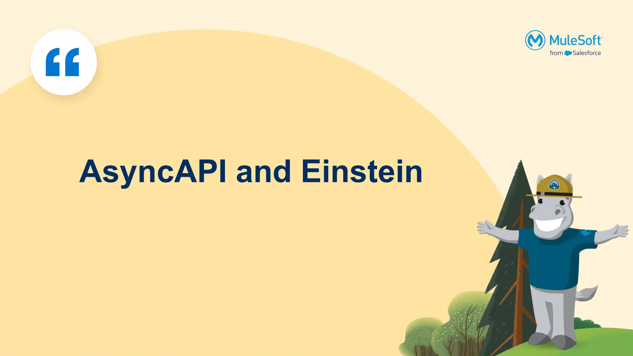 AsyncAPI and Einstein
 