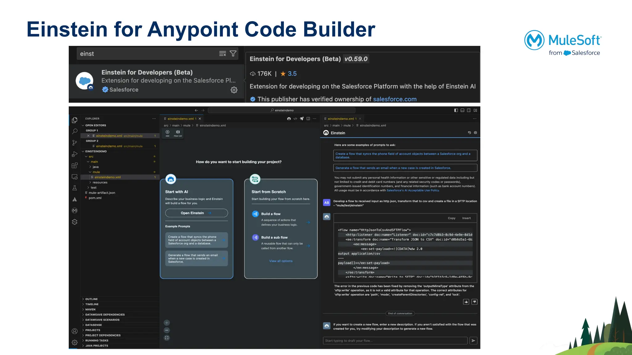 Einstein for Anypoint Code Builder
 