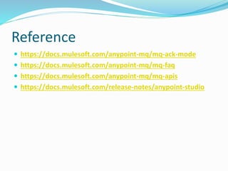 Anypoint mq (mulesoft) introduction | PPTX