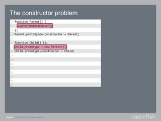 The constructor problem<br />Page 51© 2010 Razorfish. All rights reserved.<br />