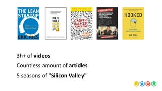 3h+ of videos
Countless amount of articles
5 seasons of "Silicon Valley"
 