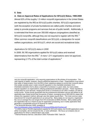 Approval of Nonprofit Status by the IRS - Rob Reich - PACS | PDF