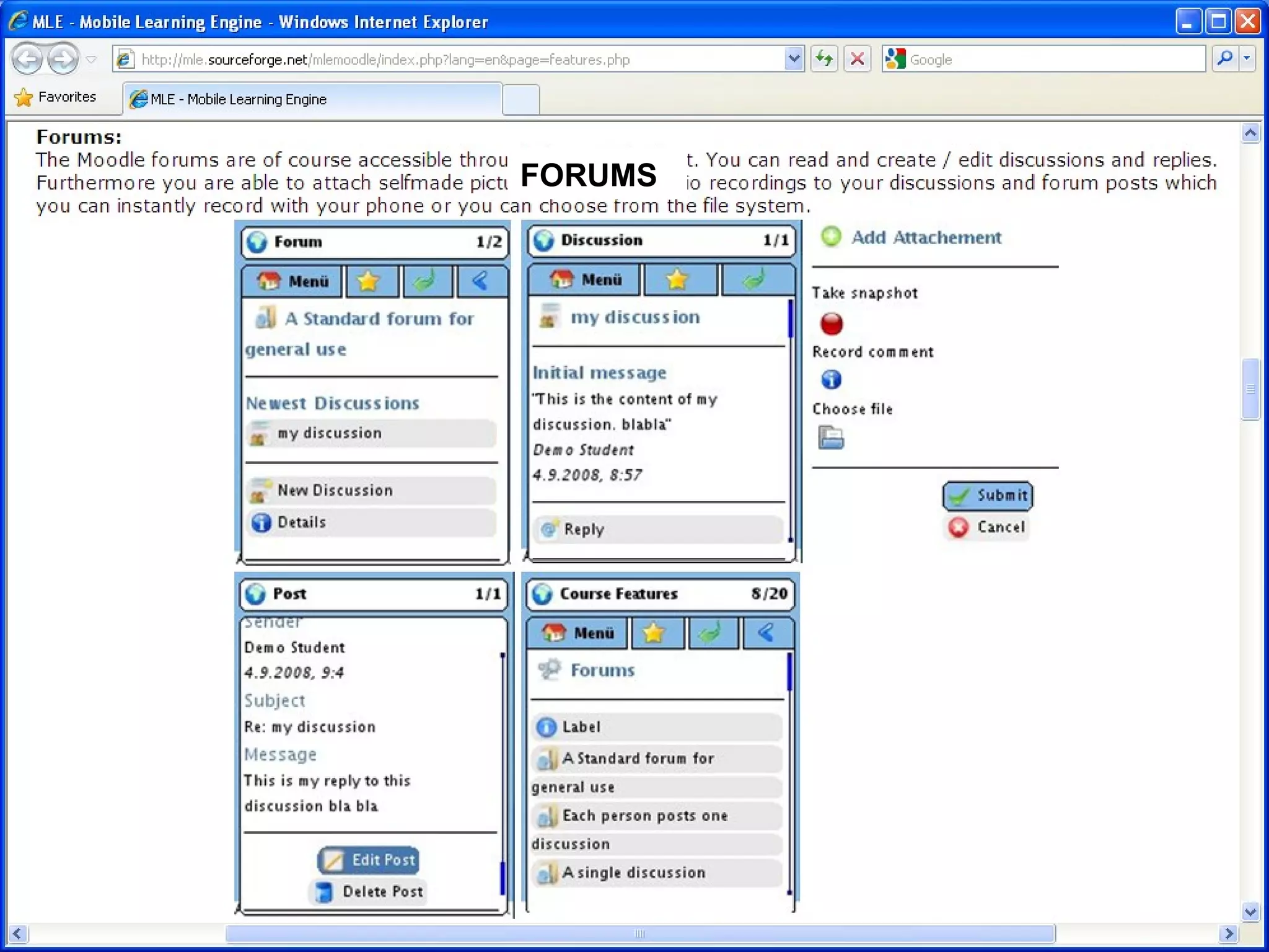 FORUMS
 