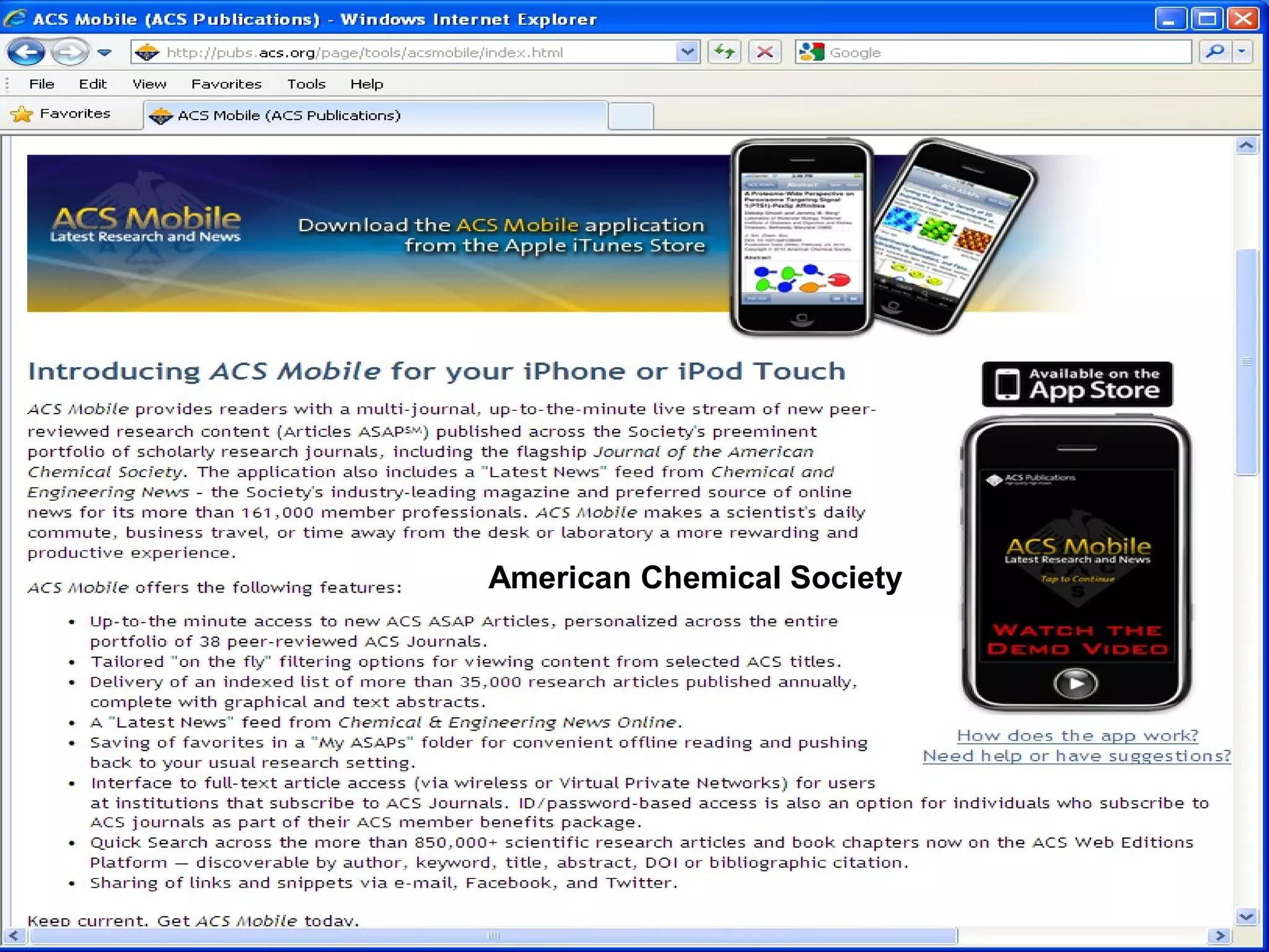 American Chemical Society
 