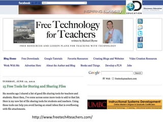 http://www.freetech4teachers.com/
 