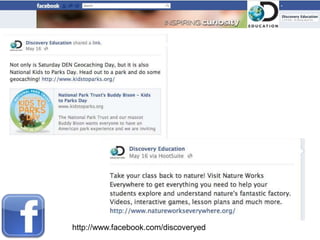 http://www.facebook.com/discoveryed
 