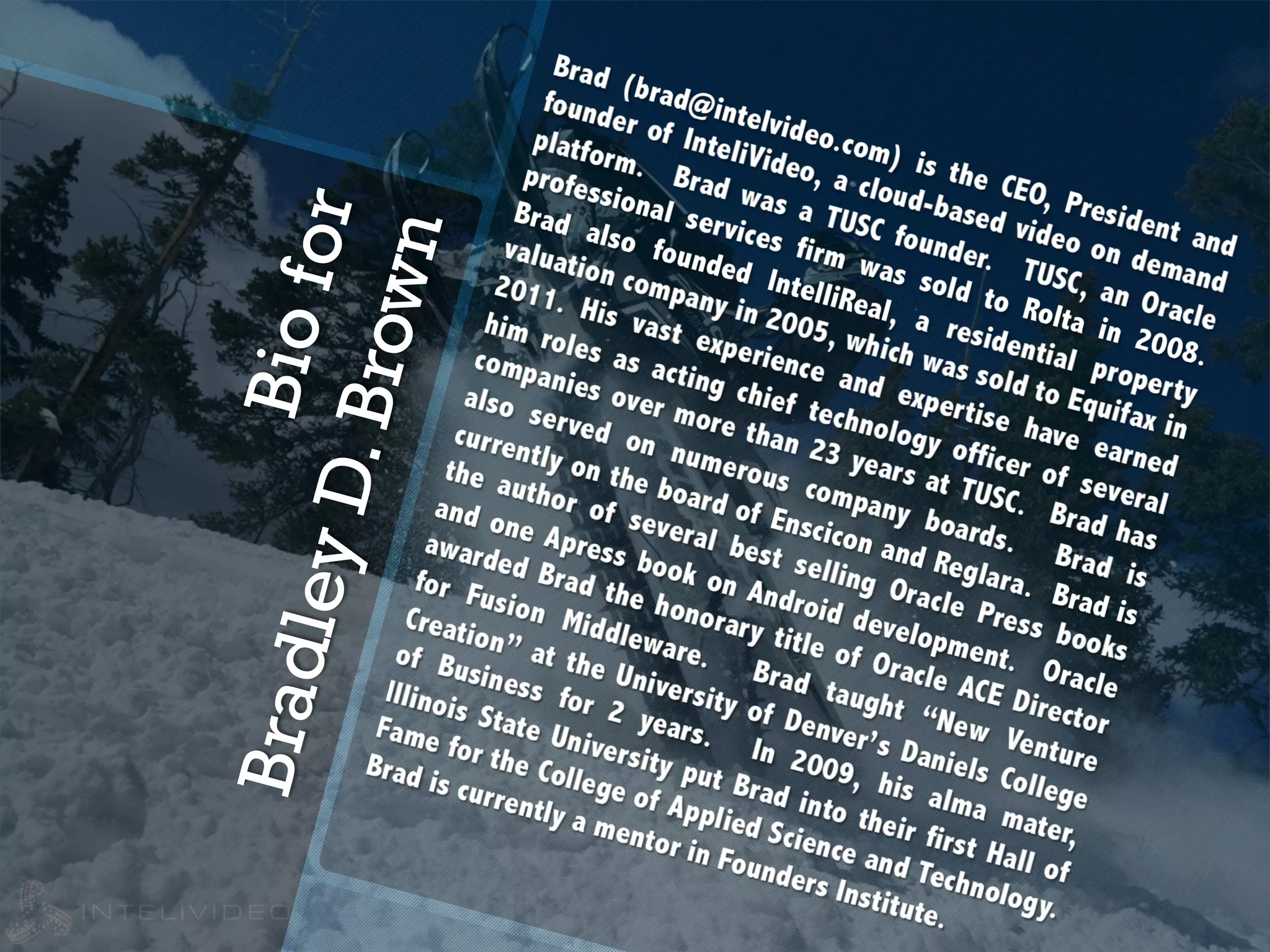 Biofor
BradleyD.Brown
 