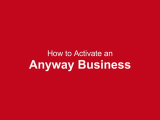 How to Activate an Anyway Business 