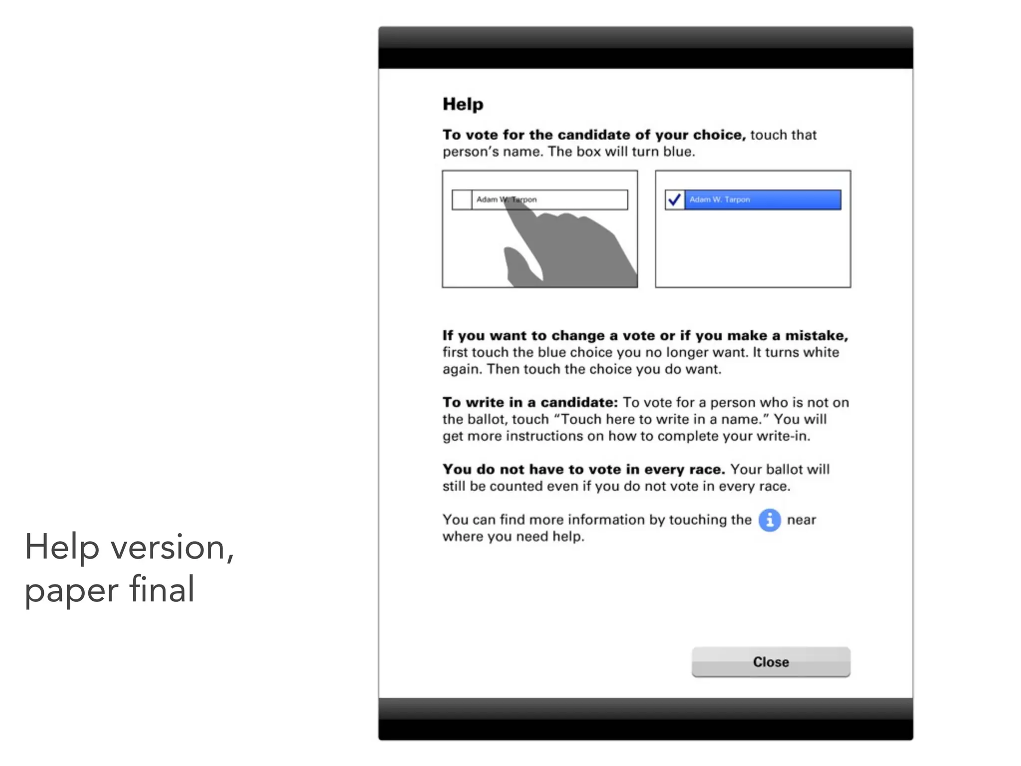 Help version,
paper ﬁnal
 