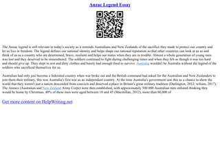 Anzac Day In Australia | PDF