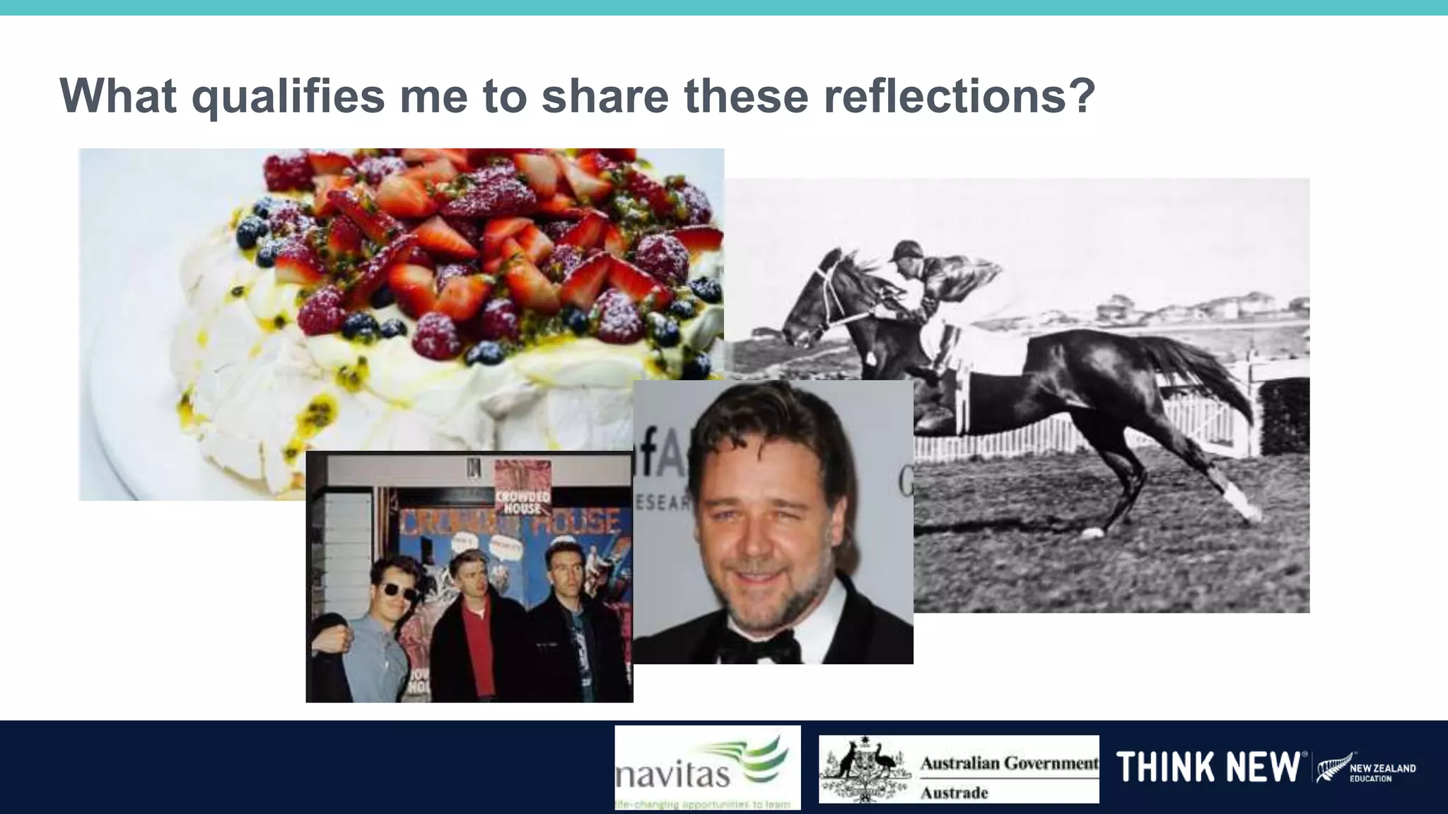 What qualifies me to share these reflections?
 