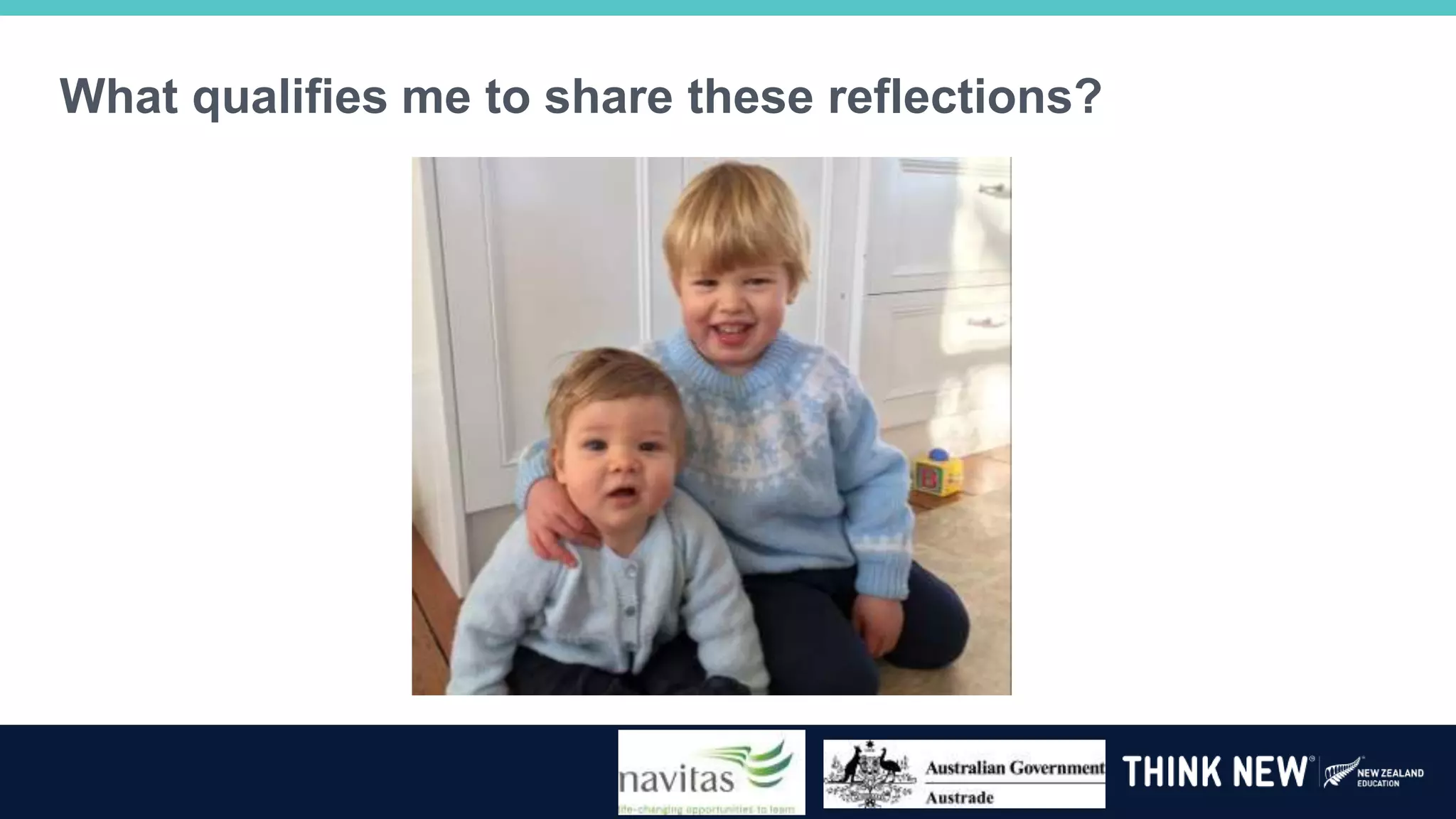 What qualifies me to share these reflections?
 