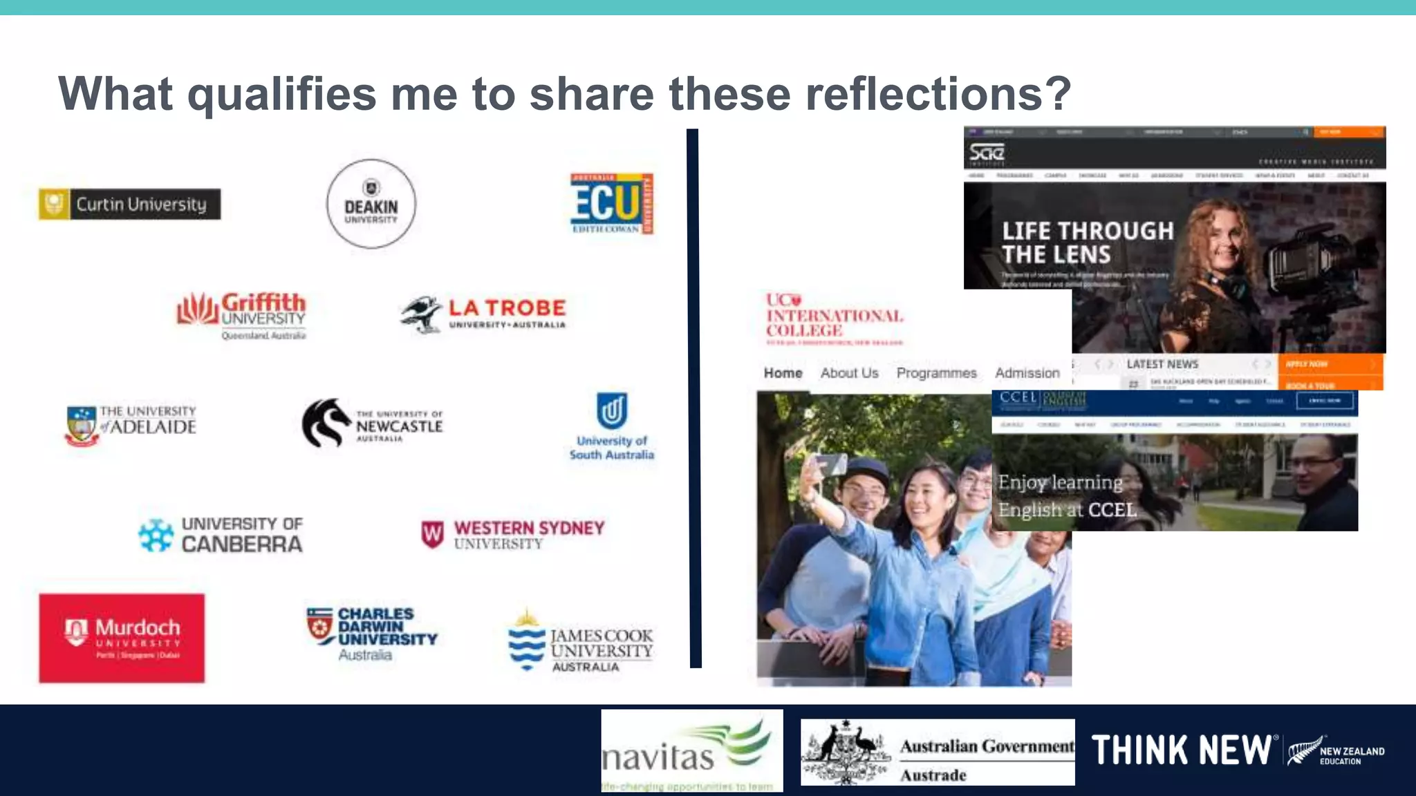 What qualifies me to share these reflections?
 