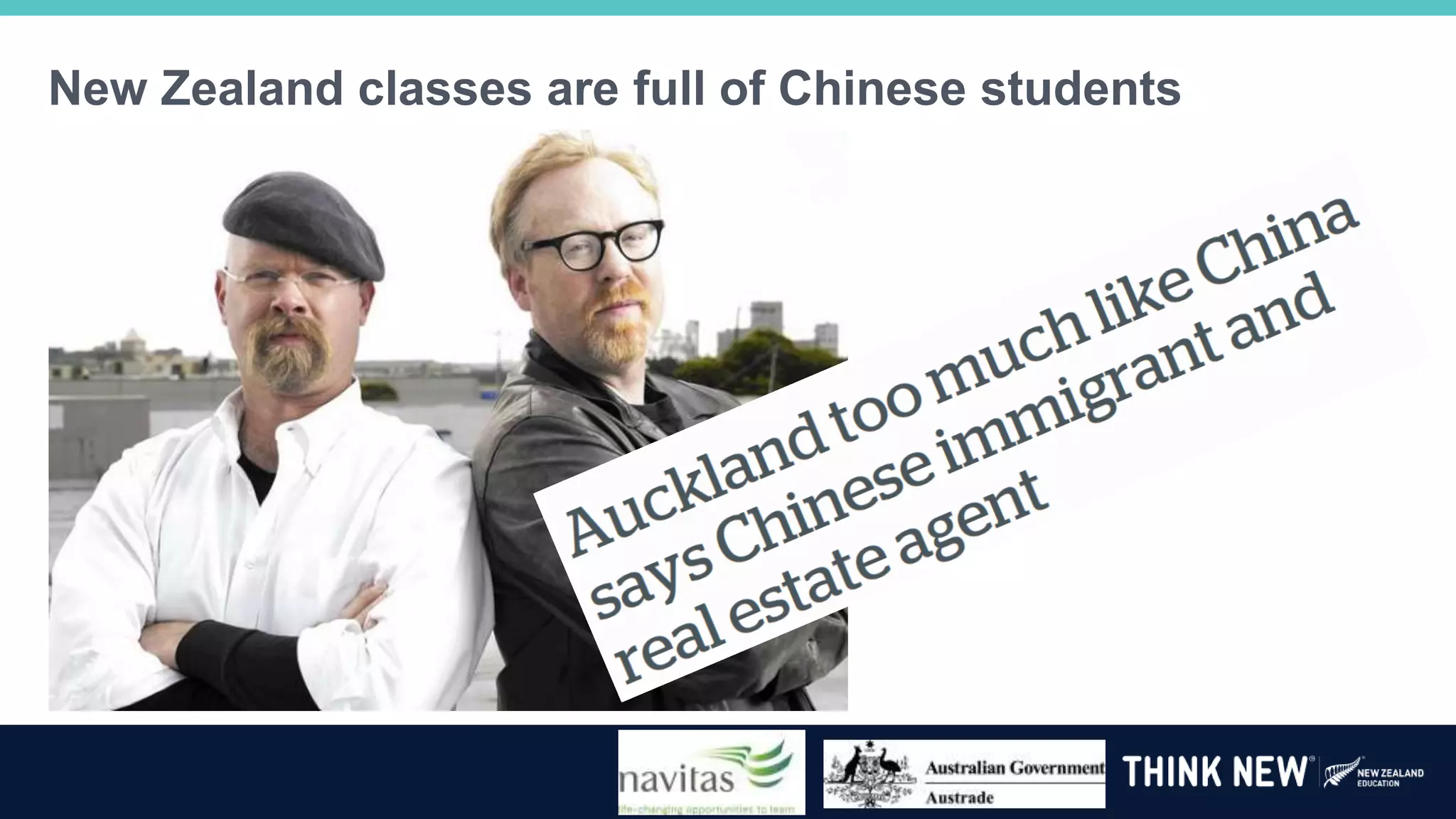 New Zealand classes are full of Chinese students
 