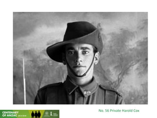 No. 56 Private Harold Cox
 