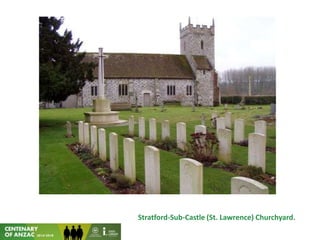 Stratford-Sub-Castle (St. Lawrence) Churchyard.
 