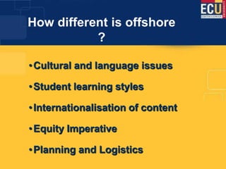 Information literacy for offshore students