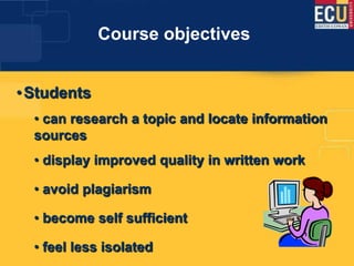 Information literacy for offshore students