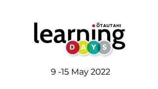 9 -15 May 2022
 