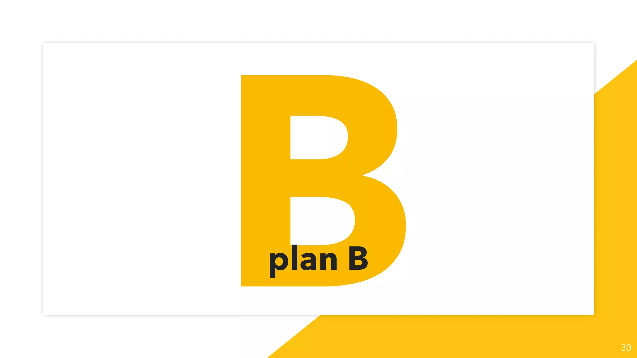 30
Bplan B
 