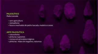 Arte e pré-história - ENEM