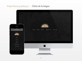 31 
Propositions graphiques - Choix de la langue 
 