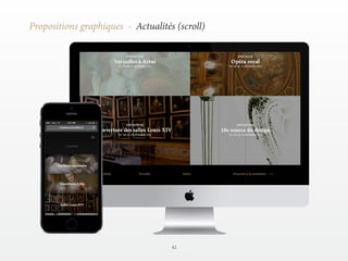 42 
Propositions graphiques - Actualités (scroll) 
 