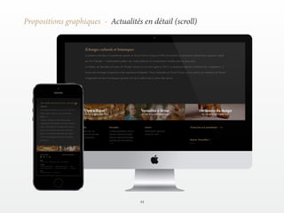 44 
Propositions graphiques - Actualités en détail (scroll) 
 