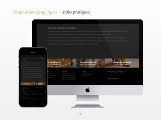 45 
Propositions graphiques - Infos pratiques 
 